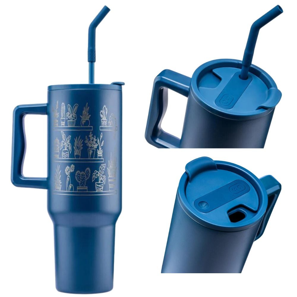 Climate Change Global Warming Stripes - Sustainably Made Stainless steel tumbler main image 1